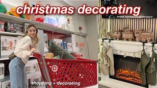 DECORATING MY HOUSE FOR CHRISTMAS | new couch, viral xmas tree, target runs