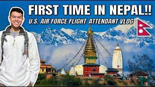 One Day Layover in Kathmandu, Nepal! (U.S. Air Force Flight Attendant VLOG) 