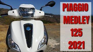 Piaggio Medley 125 (2021)  Probefahrt, Walkaround, 0 auf 100 km/h (DEUTSCH)  VLOG186