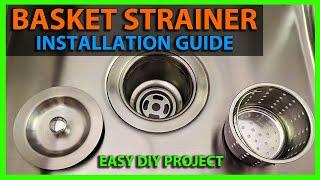 How To Install a Basket Strainer Assembly in Kitchen Sink Drain Opening