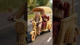cute grandparents#relaxingmusic#healingvibes#slowliving#nature#shorts#VillageLife#PeacefulMoments
