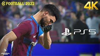 eFootball PES 2022 - Barcelona vs. Arsenal - Full Match PS5 Next Gen Gameplay | 4K