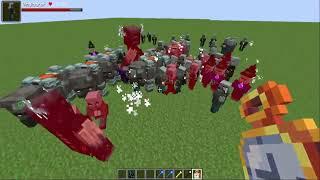 Warden VS Raid Team | Minecraft Mob Battle