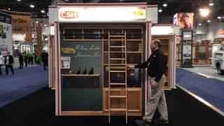 International Builders' Show 2014 - Rolling Library Ladder Demonstration
