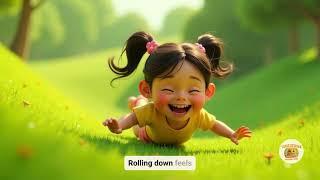 Rolling Down A Hill Kids Song | I Love the Mountains Nursery Rhymes | Giggle-Filled Kids Song