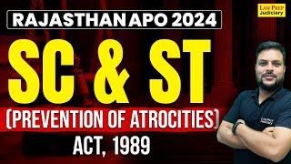 Rajasthan APO 2024: SC & ST (Prevention of Atrocities) Act, 1989 | SC/ST Act in One Shot Revision