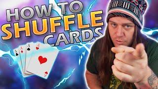 HOW TO SHUFFLE  CARDS! Learn 3 EASY Shuffles In Just 5 MINUTES!