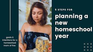 Planning a new HOMESCHOOL year I 2022-2023 Homeschool Focus & Goals