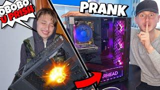 I PRISHA PC RENISIT DHE I BLEVA NJE TE RI !! (PRANK SHQIP)