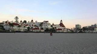 Hotel Del Coronado at Sunset 美しいホテル