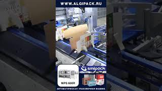 Алджипак автомат WPS 600R транспортная упаковка продукции в алюминиевых банках в коробку #shorts