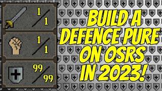 Building a Defence Pure on OSRS in 2023!!