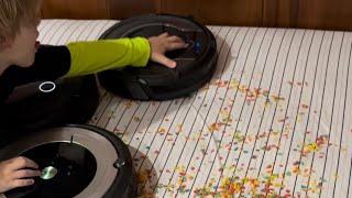 Can Robot Vacuums clean a mattress?? Spoiler… THREE fall off this time! ‍️