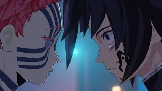 Akaza vs. Tanjiro & Giyu | FAN ANIMATION | PART 2