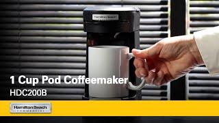 1 Cup Pod Coffeemaker| Hamilton Beach Commercial® | Delicious in-room coffee | HDC200B Series