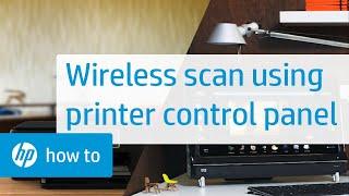 Wireless Scanning Using the HP All-in-One Control Panel | HP Support