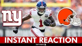 INSTANT REACTION! Giants vs. Browns NFL Week 3 Highlights: Malik Nabers & Giants Defense DOMINATED