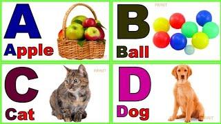 English alphabet |Learn Alphabet A to Z | ABC Preschool Book Learning A for APPLE Phonetics|@prinit