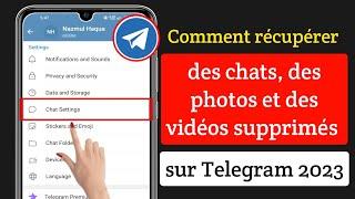 Comment récupérer des chats, messages, images et vidéos Telegram supprimés 2023 ||