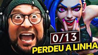 ELE CONSEGUIU FICAR 0/13 DE JINX E O GORDOX CORINGOU | League of Legends