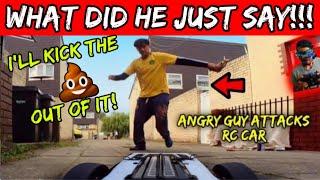 Giant Man Tries To Smash My FPV RC Car Racing