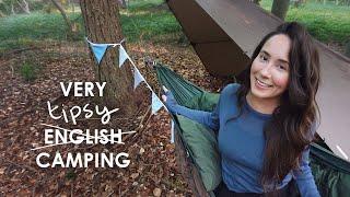 English Woodland Camping! AKA Tipsy on 2 Small Pinot Grigios  (very silly)