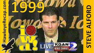 Steve Alford Hired at University of Iowa in March 1999 - Press Conference and TV coverage