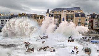 Tragedy in Spain! Hurricane Kirk and giant waves hit Galicia, chaos everywhere