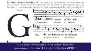 “Gaudeamus” INTROIT • Gregorian Chant for All Saints