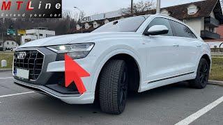 Audi Q8, MY2019 – cornering lights activation – vključitev luči za osvetljevanje zavojev