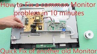 How to fix any Monitor with the most Common Problems. Fixing another ViewSonic Monitor in 10 minutes