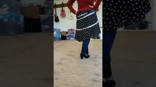 Flamencosolymar 4th Sevillana with fan - slow motion detail