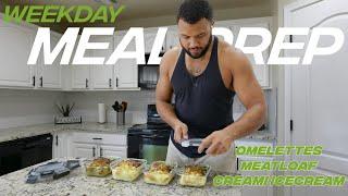 Meal Prep | Weekday omelettes, meatloaf, fruit, & Creami desserts