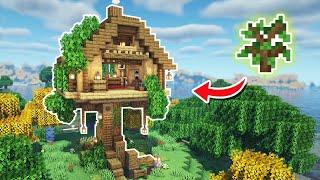 Simple Treehouse Starter Base | Minecraft Tutorial