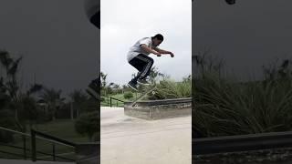 Andres Daza backtail kickflip out progression is heavy AF #mobtownsb #skatecolombia #thrasher #sk8