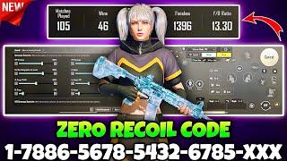 BGMI BEST SENSITIVITY SETTINGS | BGMI SENSITIVITY CODE TODAY | BGMI ZERO RECOIL SENSITIVITY CODE.