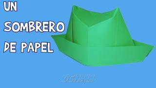  como hacer un sombrero de papel, papiroflexia origami facil ️ Mi Denali