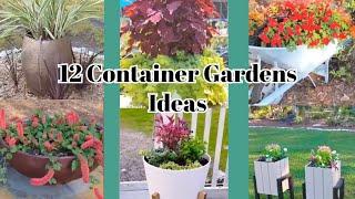 Inspiration  and Creative Container Garden Ideas