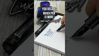 Which pen is more luxurious? The Sailor Cylint Black Stainless fountain pen or the Patina?