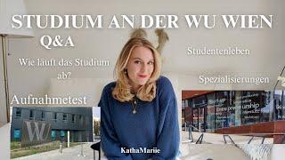 Wie sieht das Studium an der WU Wien aus? Q&A Teil 1: Studienplan, Tipps, Aufnahme I KathaMariie
