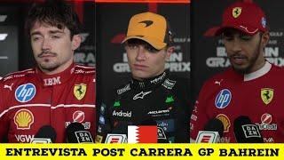 ENTREVISTA POST CARRERA GP BAHREIN F1