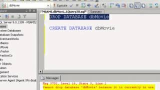 SQL Developer 2008 Creating Databases from Joes 2 Pros Vol. 1 Lab 5.1