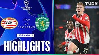 HIGHLIGHTS - PSV Eindhoven vs Sporting Lisboa | UEFA Champions League 24/25 | TUDN