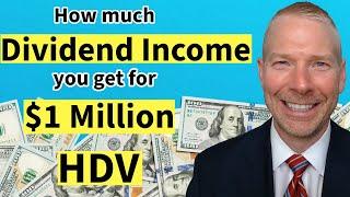 HDV ETF.  How much Dividend Income you get for $1 Million.  Ethan S. Braid, CFA