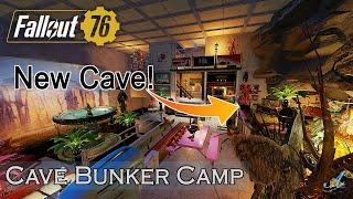 Fallout 76 - Easy Enemy Free New Cave Bunker Camp Build!