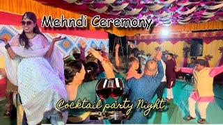 Mehndi Ceremony || Cocktail Party full set || Pahadi Nyuter सभी झूम उठे || मुंबई की शादी || #mehndi