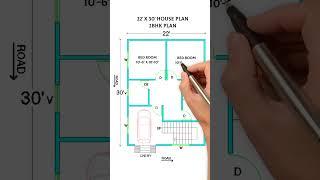 The Ultimate 2BHK House Plan: 22x30 Layout Revealed!