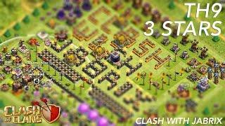 CLASH WITH JABRIX - 3 STARS ON TOWNHALL 9 - LANHUT WARRIOR VS PINOY-PRIDE-III