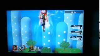 Bayonetta vs Falcon up B to up B combo