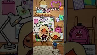 Nora is smoking! #foryou #hi #aesthetic #lol #toca #tocaboca #fypシ